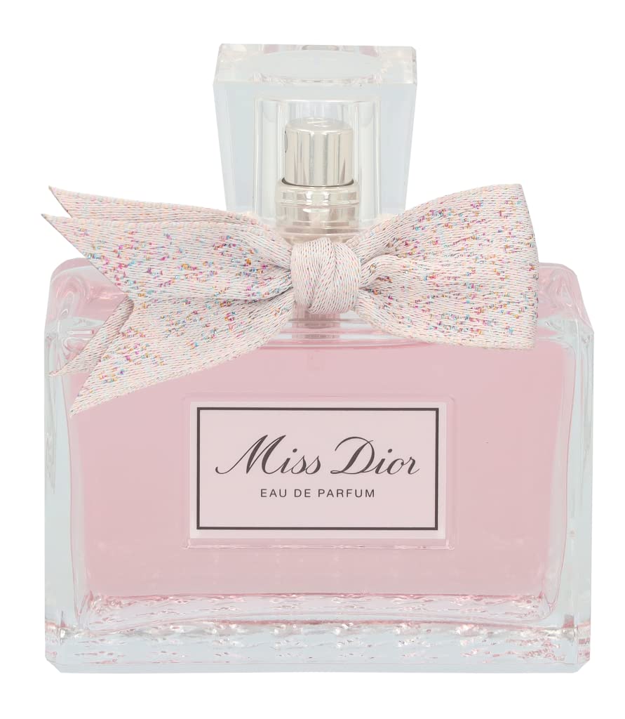 Dior Miss EDP bottle side profile highlights graceful silhouette for refined fashion pairing.