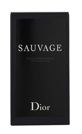 Dior Sauvage After Shave Balm packaging emphasizes compact 100 ml bottle for travel