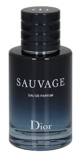Dior Sauvage bottle cap closeup showing logo detail