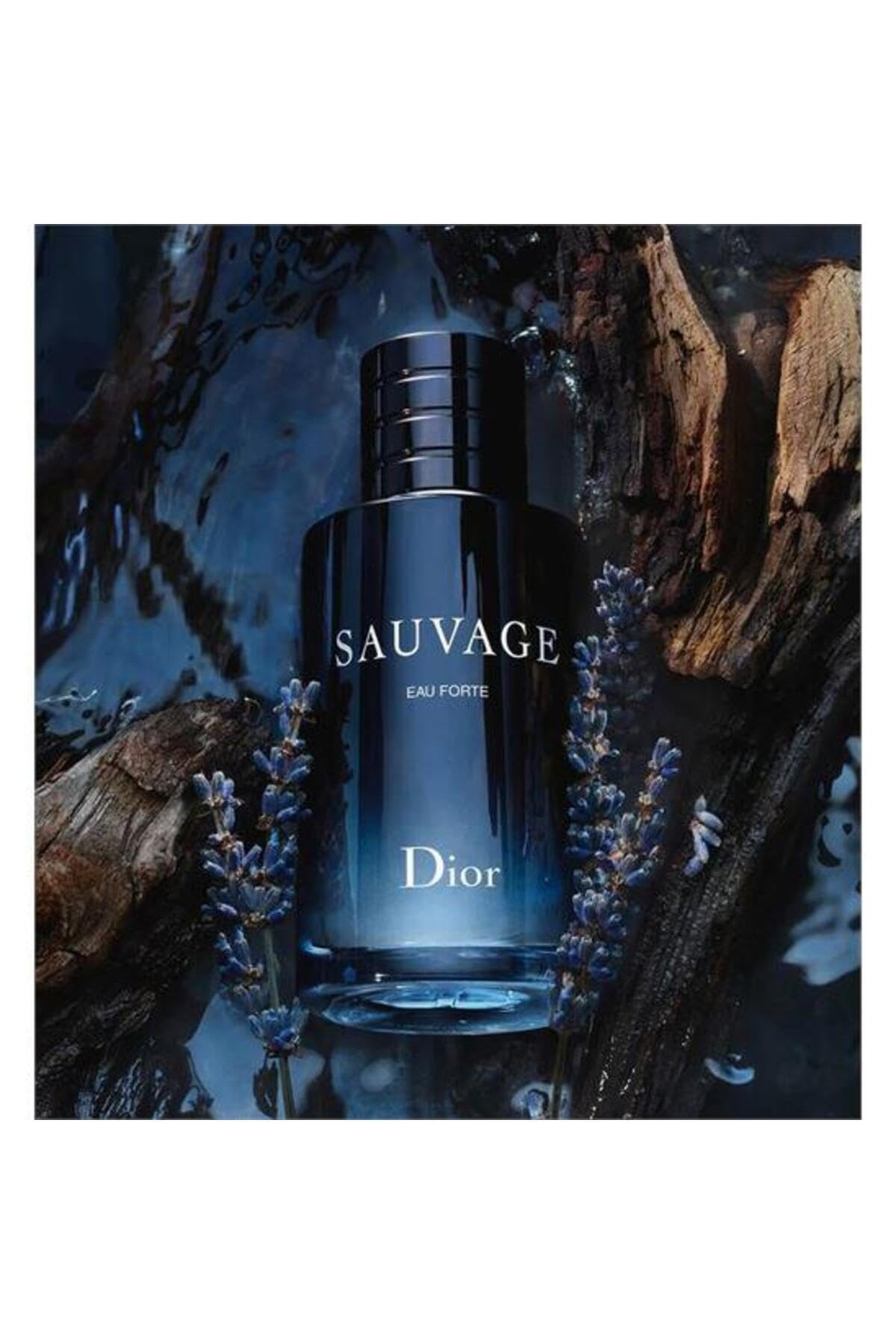 Dior Sauvage bottle close-up with cap for versatile occasions.