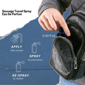 Dior Sauvage gift set for men, a stylish grooming duo.