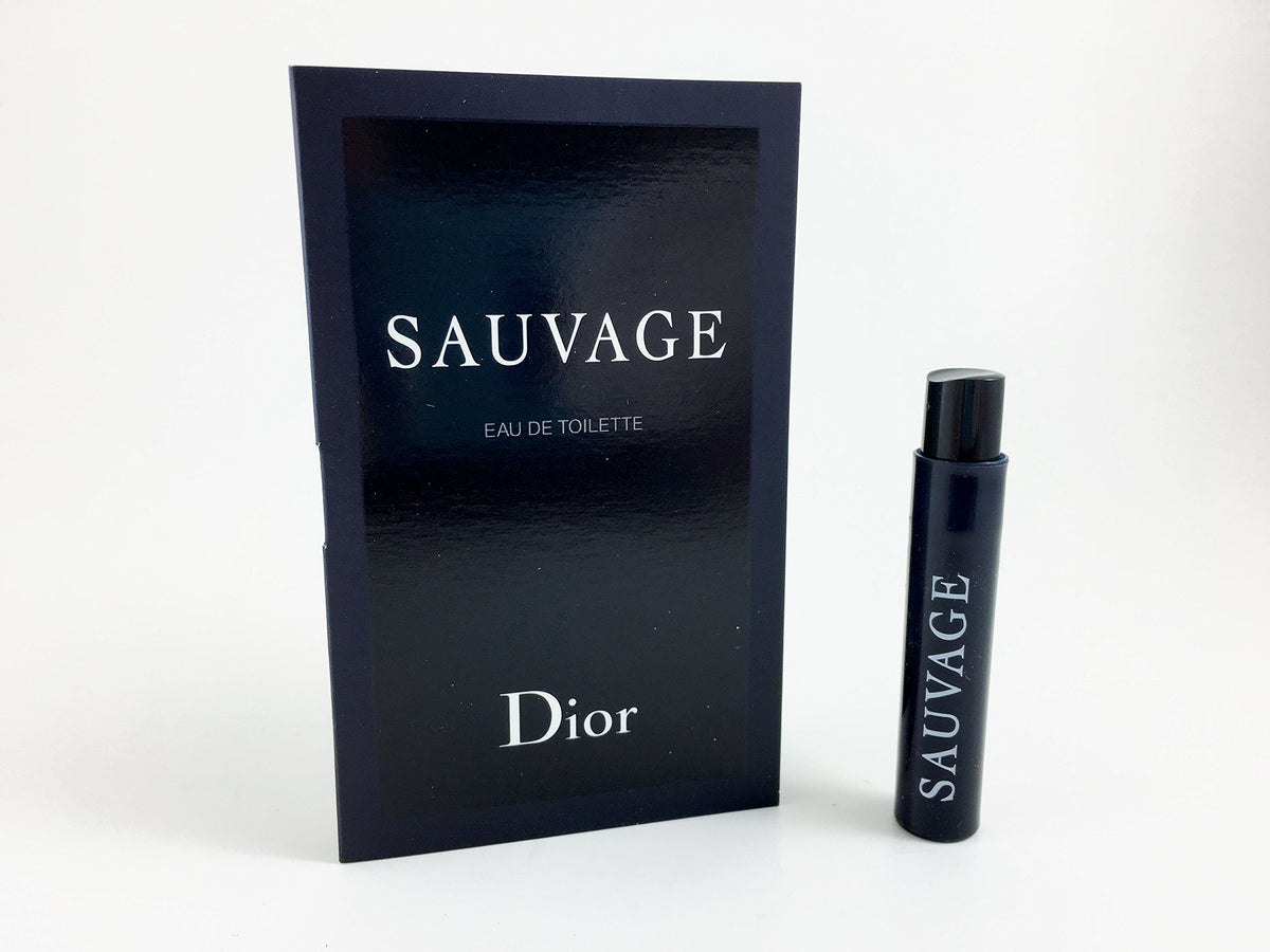 Dior Sauvage sample spray for on-the-go fragrance testing.