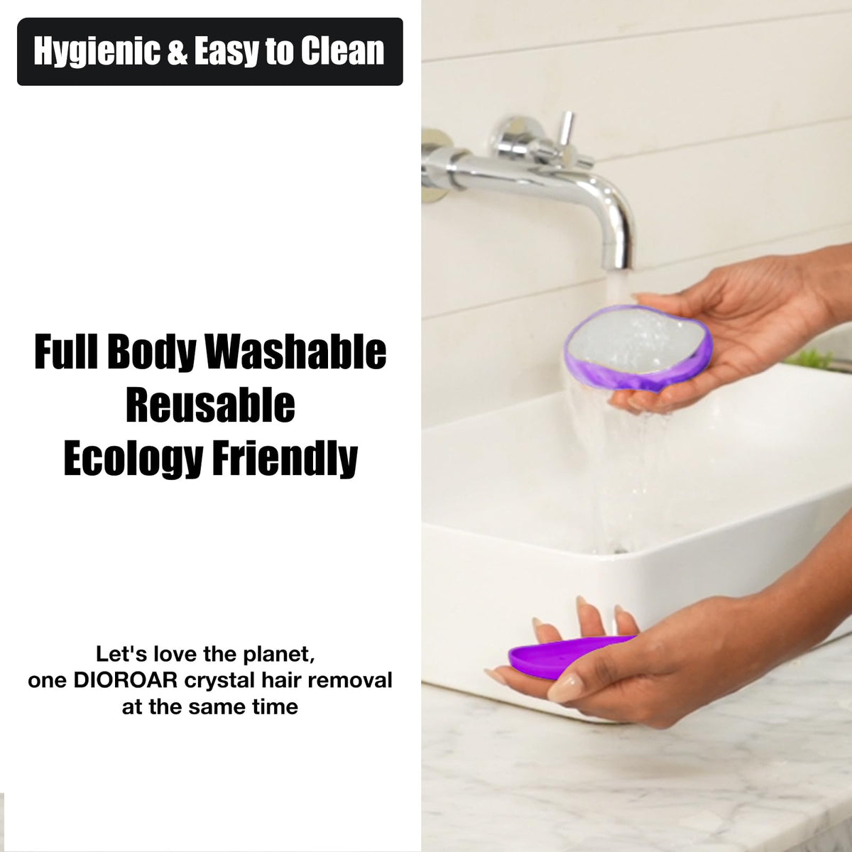 DIOROAR Crystal Hair Eraser exfoliates while removing hair