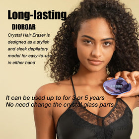 DIOROAR Crystal Hair Eraser used on smooth skin after use