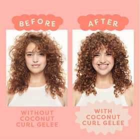 Dippity Do Coconut Curl Gelee dispenser for easy, quick application on defined curls