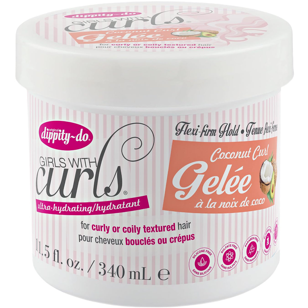Dippity Do Girls With Curls gelee during humidity shows frizz control