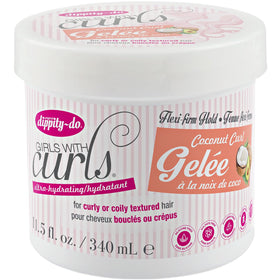 Dippity Do Girls With Curls gelee during humidity shows frizz control