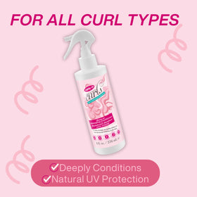 Dippity Do Girls With Curls curl-definition gloss on shiny, bouncy curls.