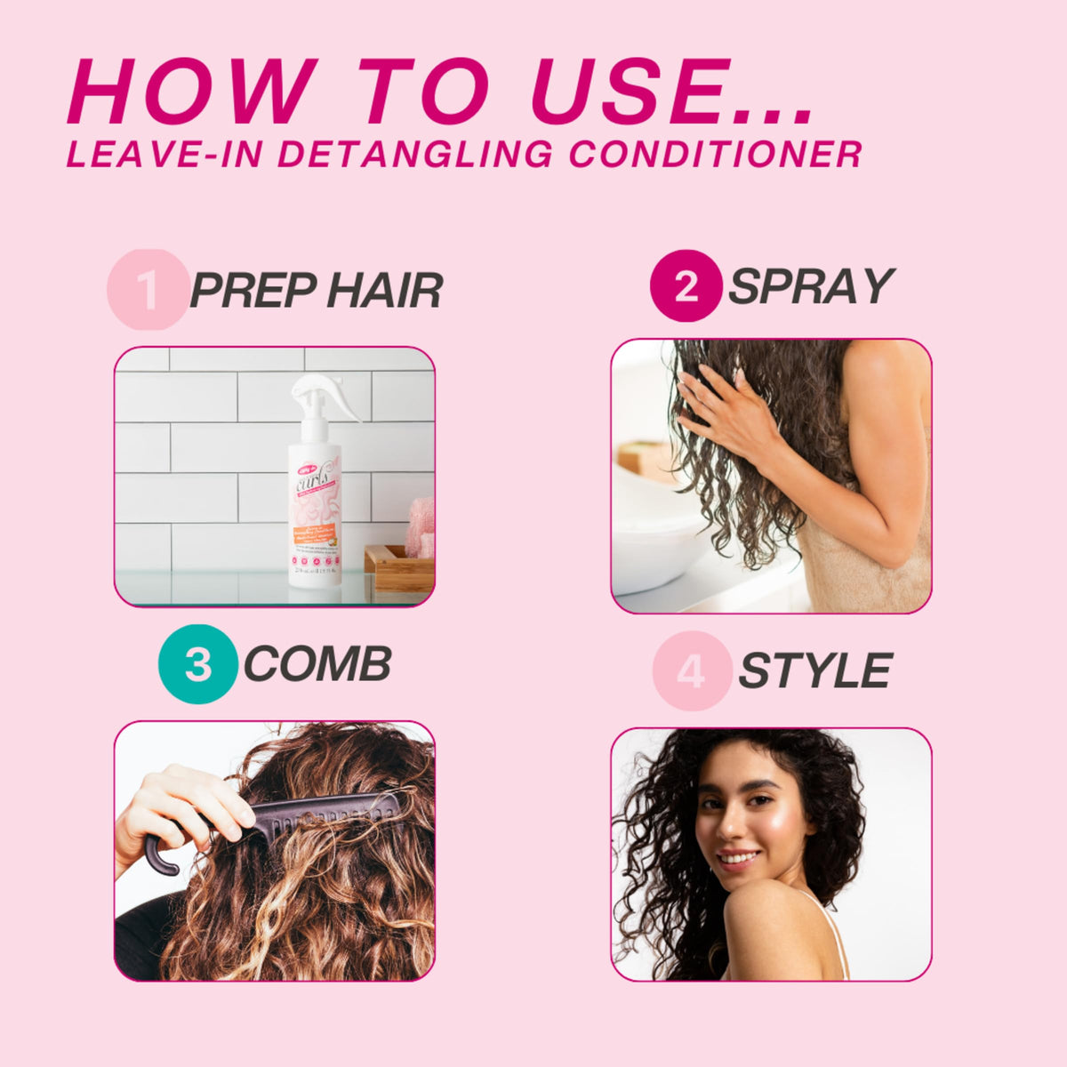 Dippity Do Girls With Curls application on towel-dried hair for easy styling.