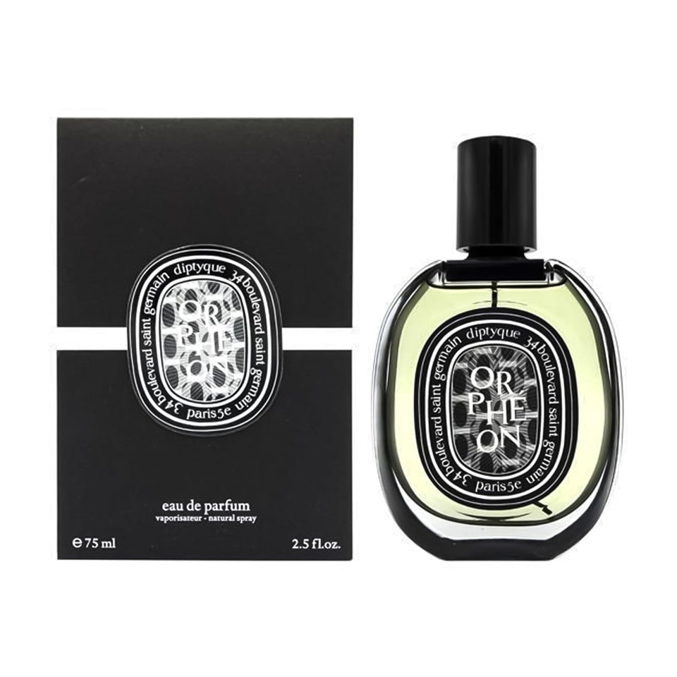 Diptyque Orpheon bottle front showing a refined unisex fragrance for daily wear.
