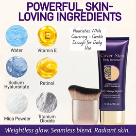 Diryi Blend & Blur brush for precise, streak-free body makeup application.