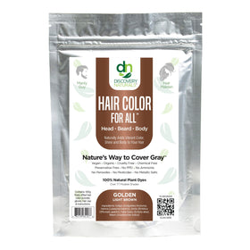 Discovery Naturals Brown Henna Color Kit – powder close-up for natural, vibrant color