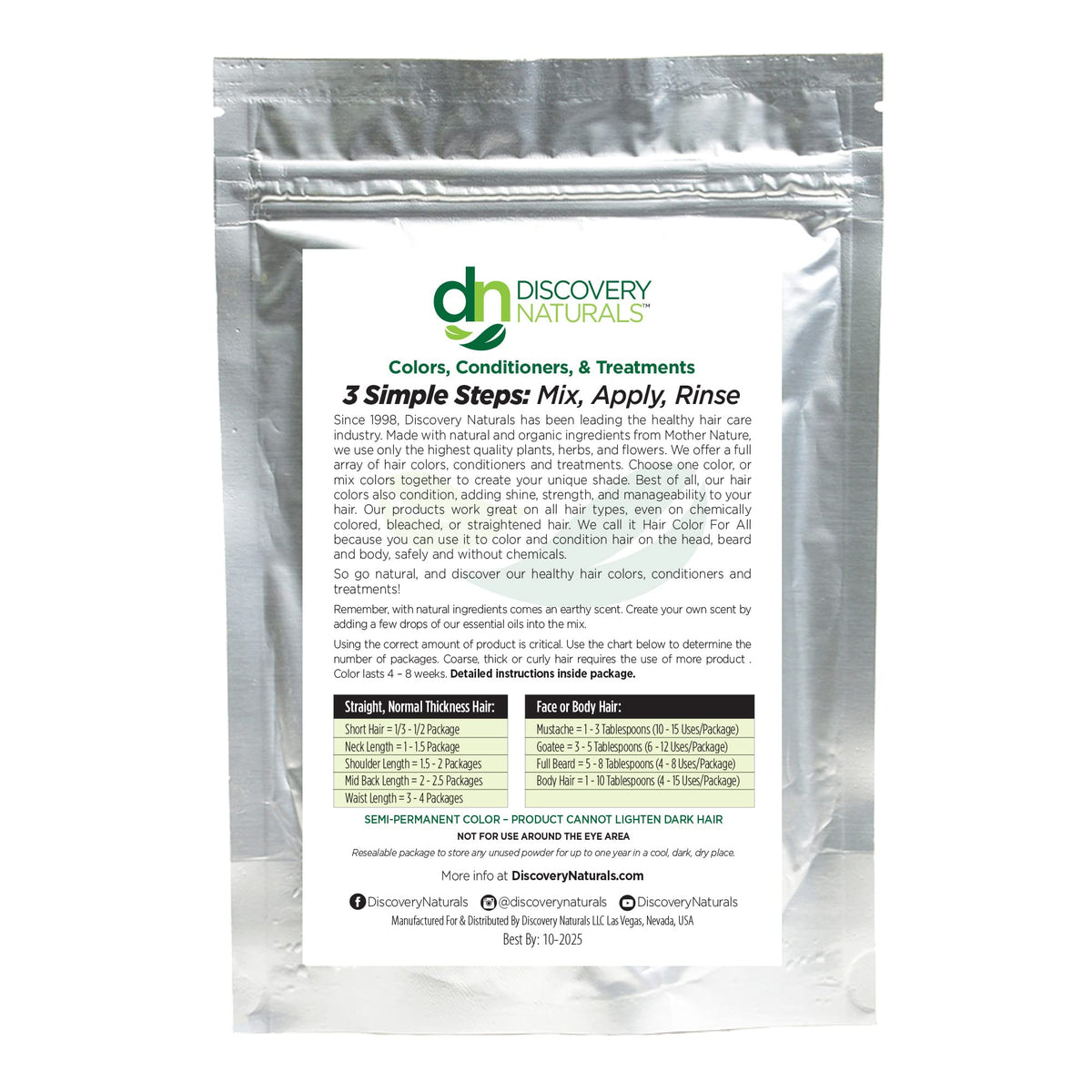 Discovery Naturals gloves shown for mess-free application