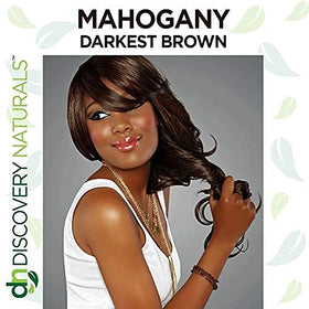 Discovery Naturals brown henna powder tin highlights natural dye