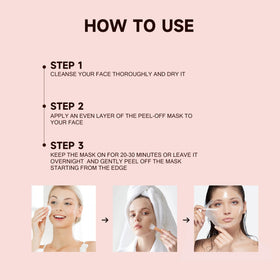 Disunie Collagen mask finish on skin reveals a fresh glow.