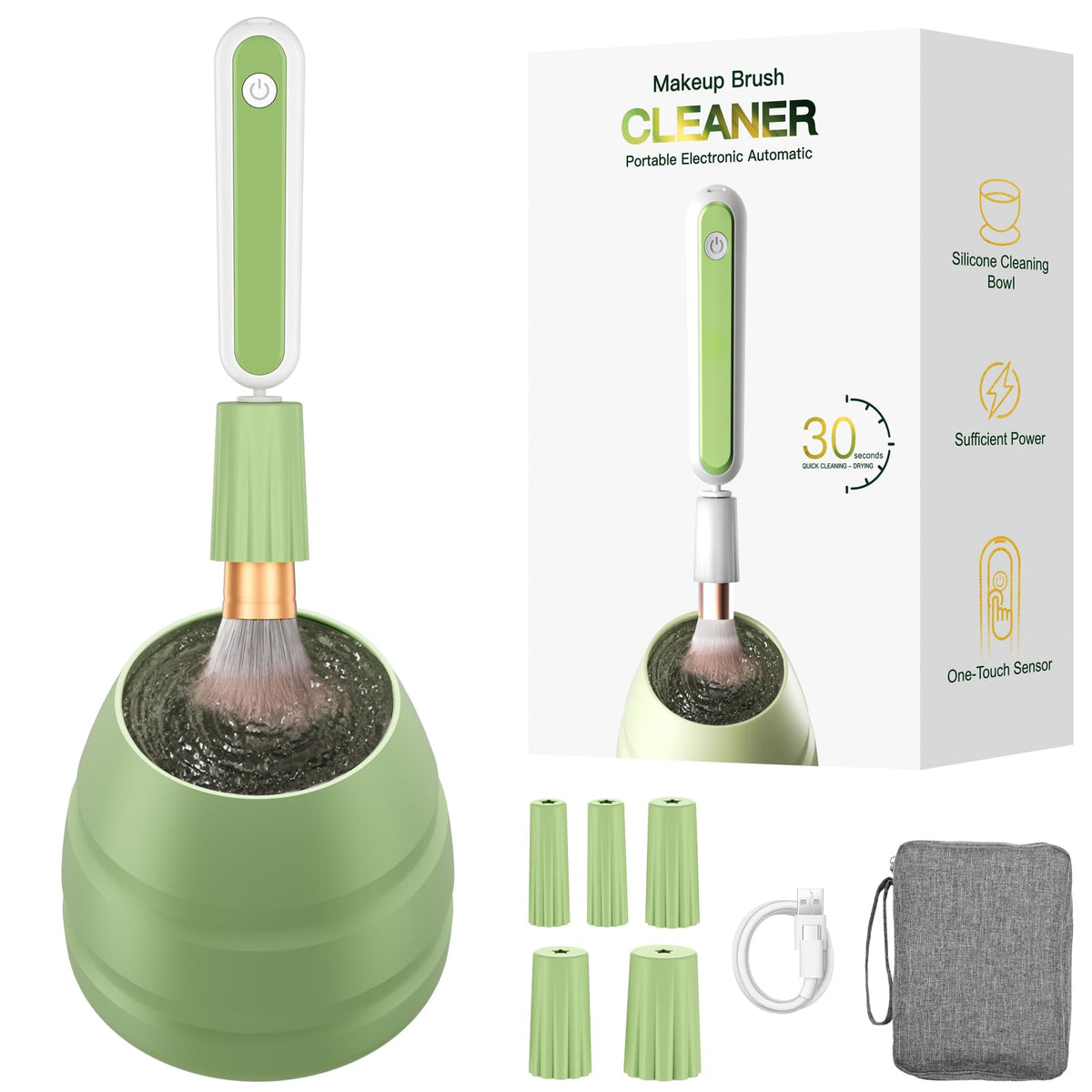 Ditefun electric makeup brush cleaner 15000rpm delivers rapid deep cleaning for brushes