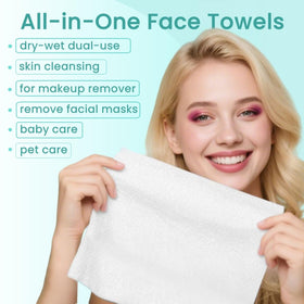 Ditoi disposable towels are thick and absorbent for makeup removal.