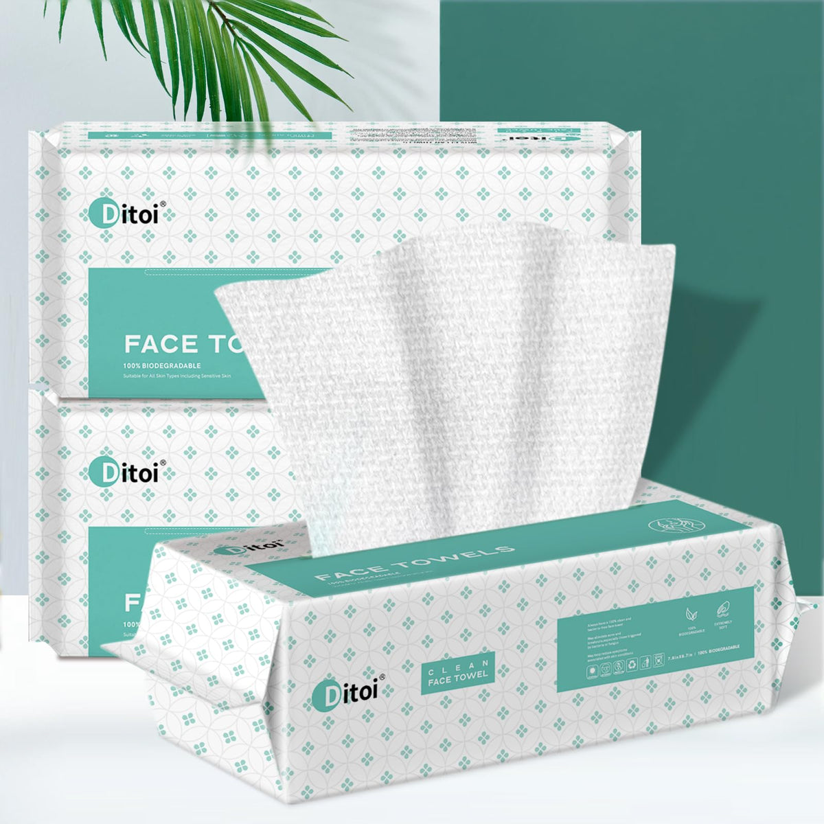 Ditoi travel-friendly disposable towels for skincare on the go.