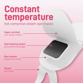 Ditoi Steam Eye Mask Rose aroma creates a soothing spa-like experience.