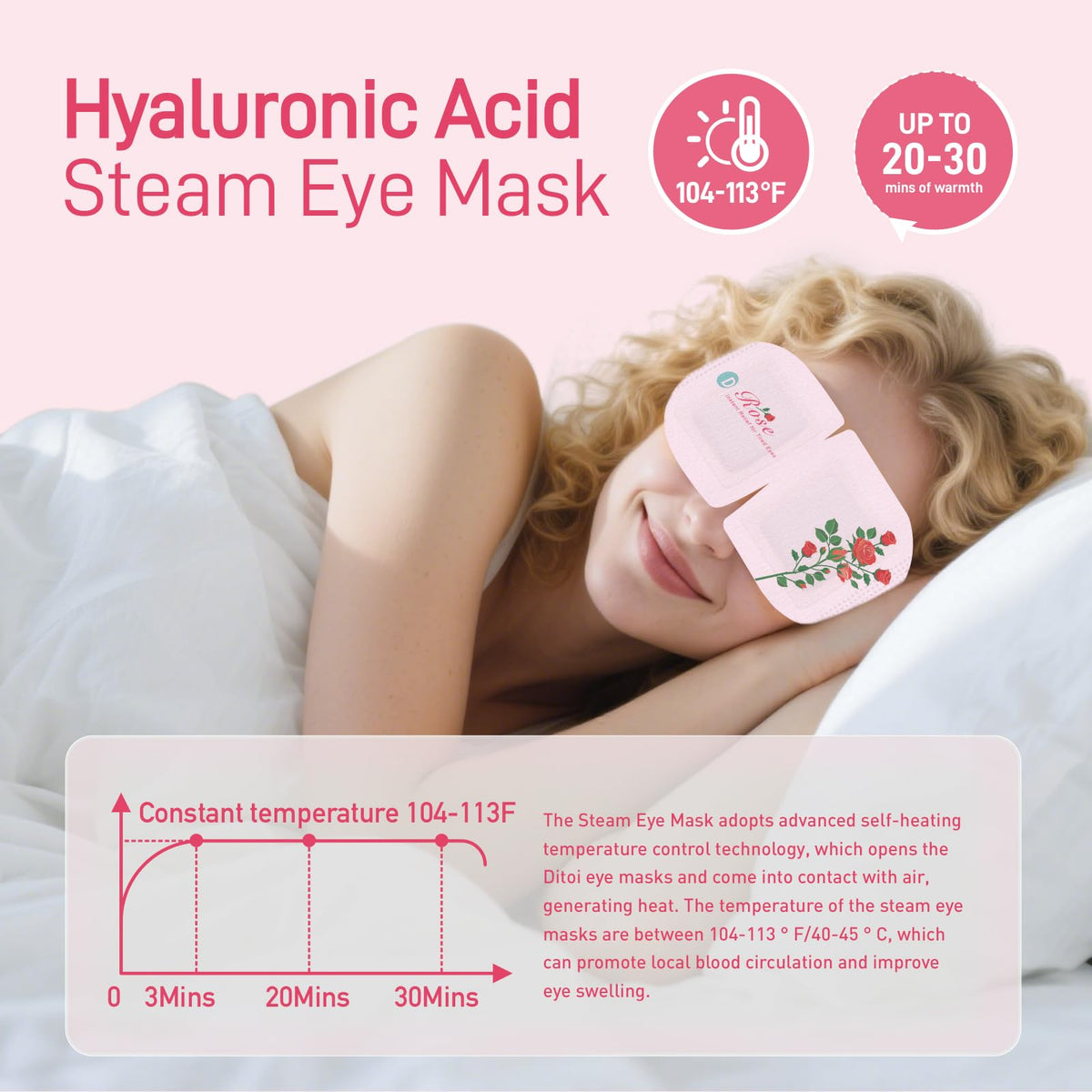 Ditoi Steam Eye Mask Rose gift set offers a thoughtful wellness present.
