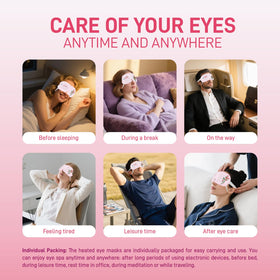 Ditoi Steam Eye Mask Rose travel kit fits in bags for travel.