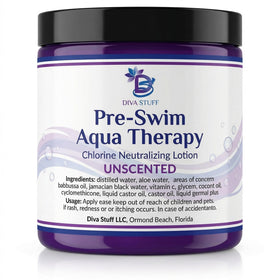 Diva Stuff pre-swim aqua therapy bottle ready for pool and beach prep