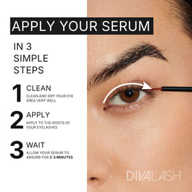 Divalash ingredients like biotin and panthenol support healthy-looking lashes