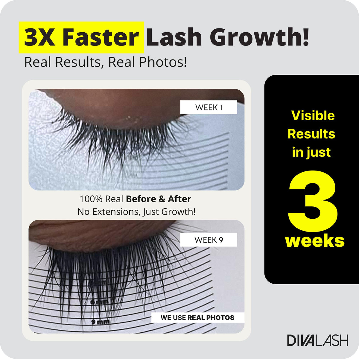 Divalash peptides promote stronger lash structure and resilience