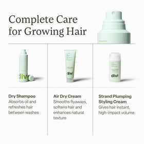Divi dry shampoo spray enables quick post-workout touch-ups.