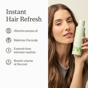 Divi dry shampoo spray adds natural volume and bounce.