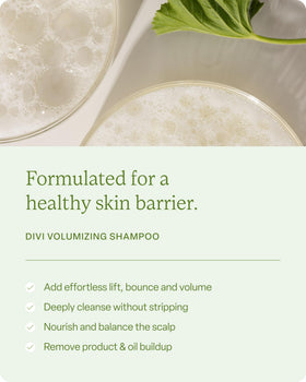 Divi hair strands close-up shows increased bounce and resilience.