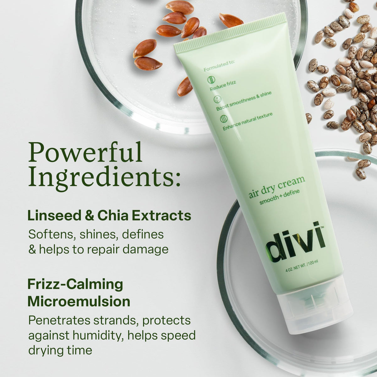 Divi Heat Free Duo styled hair with soft texture and healthy feel