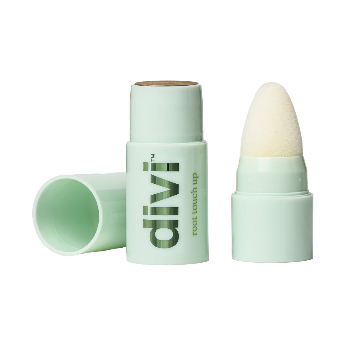 Divi Root Touch-Up Powder blonde shade swatch demonstrates blendable coverage.