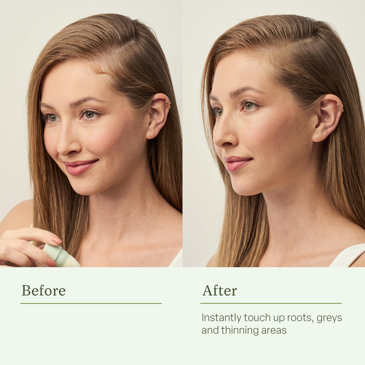 Divi Root Touch-Up Powder bottle-cap design supports easy, on-the-go use.