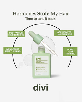 Divi travel-size shampoo bottle ideal for on-the-go volume