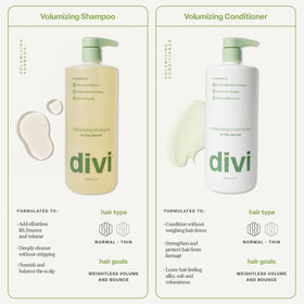 Divi Volumizing Shampoo with green tea and tea tree blend