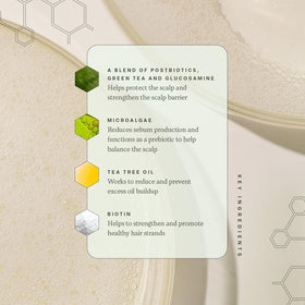 Divi Volumizing Shampoo balances the scalp during daily grooming