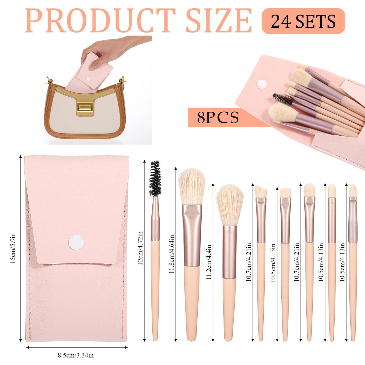 DIVINA VITAE nylon bristles provide soft, skin-friendly blending and precision