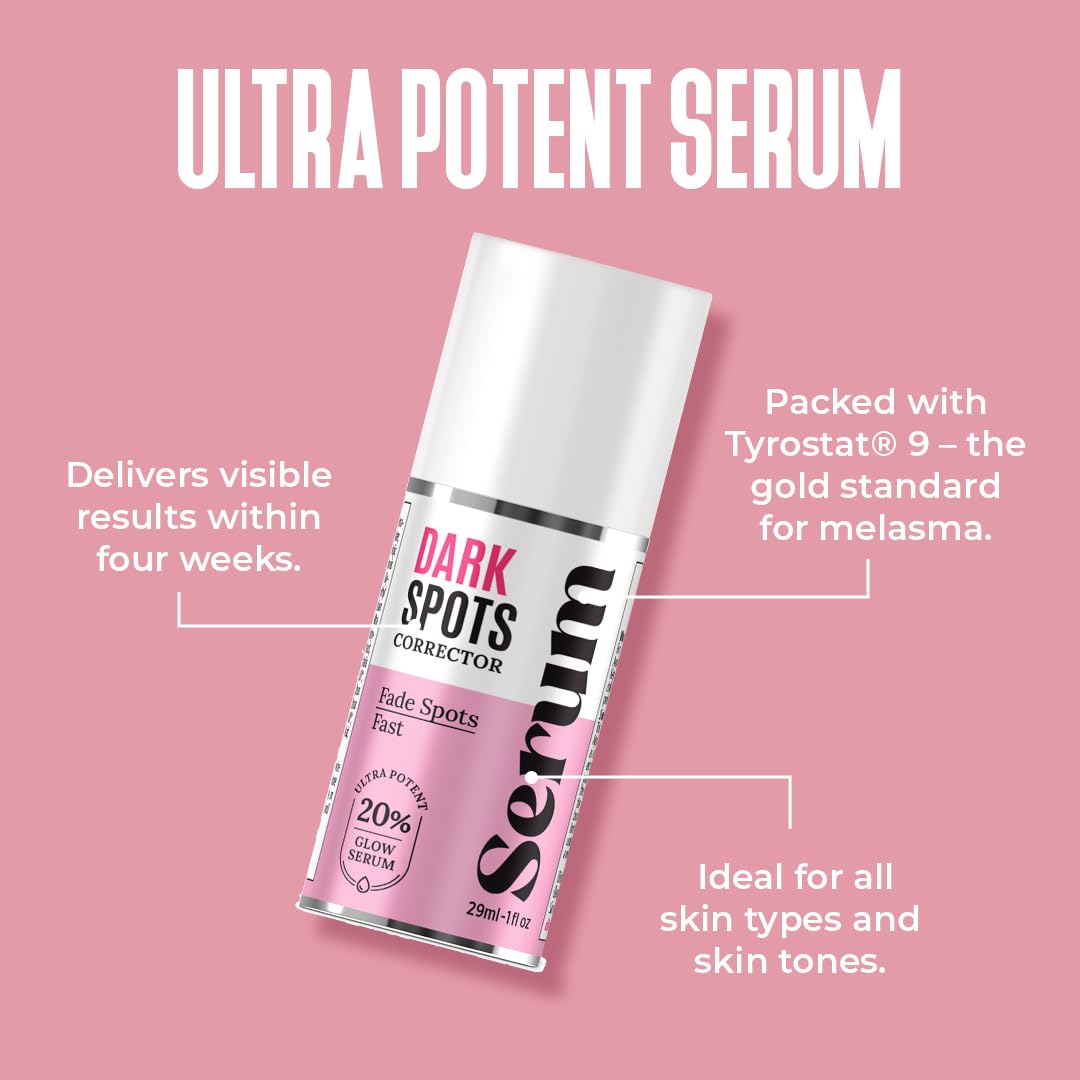 Close-up label on Divine Derriere serum highlighting kojic acid and alpha arbutin