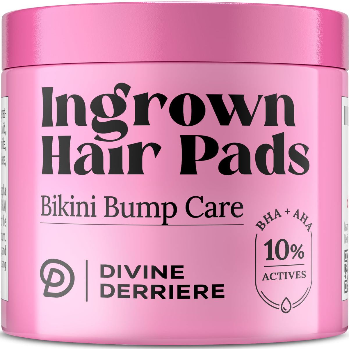 Divine Derriere Ingrown Hair Pads packshot showing soothing post-removal care.