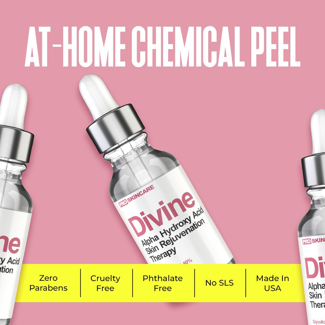 Divine Derriere liquid exfoliant texture close-up shows lightweight formula.