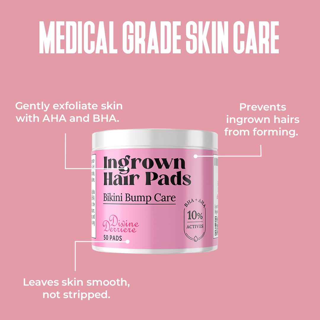 Divine Derriere post-shaving cooling effect helps soothe redness after removal.