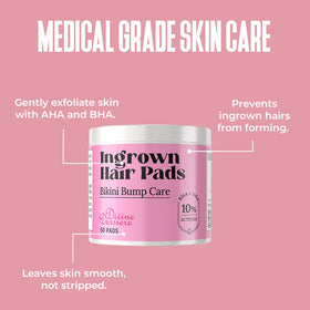 Divine Derriere post-shaving cooling effect helps soothe redness after removal.