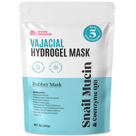 Divine Derriere Vajacial hydrogel mask packaging showcases the full home kit.