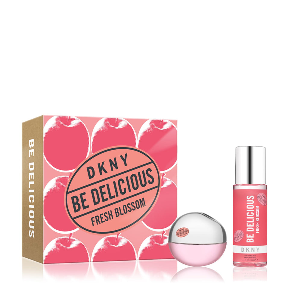 DKNY Be Delicious Fresh Blossom gift set bottle, ideal for spring freshness and daily wear