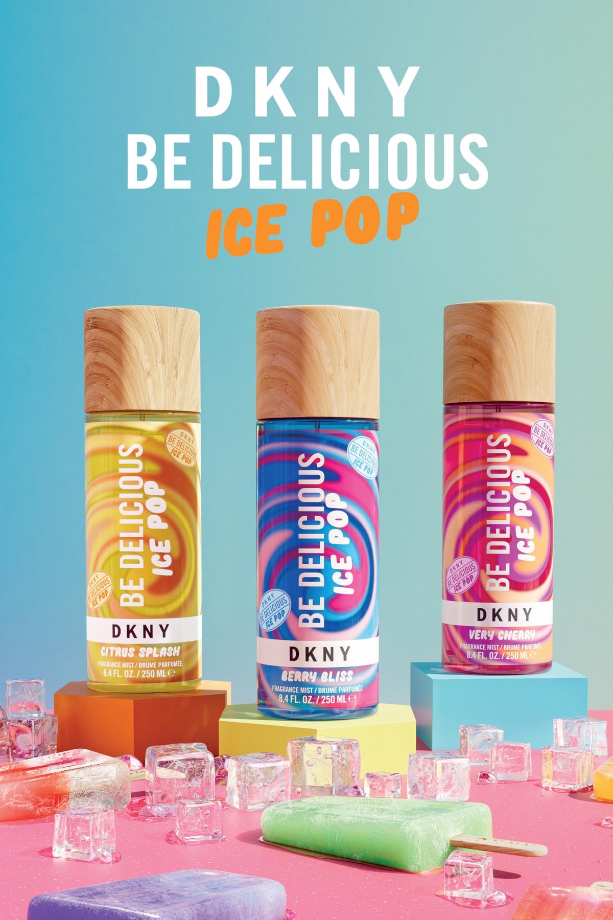 DKNY Be Delicious Ice Pop Berry Bliss packaging and bottle, perfect for gifting or personal use.