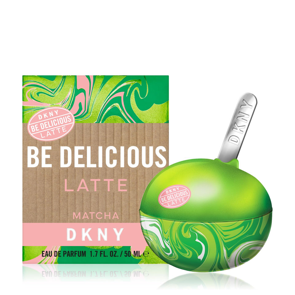 DKNY Be Delicious Latte Matcha bottle front view for daily wear.