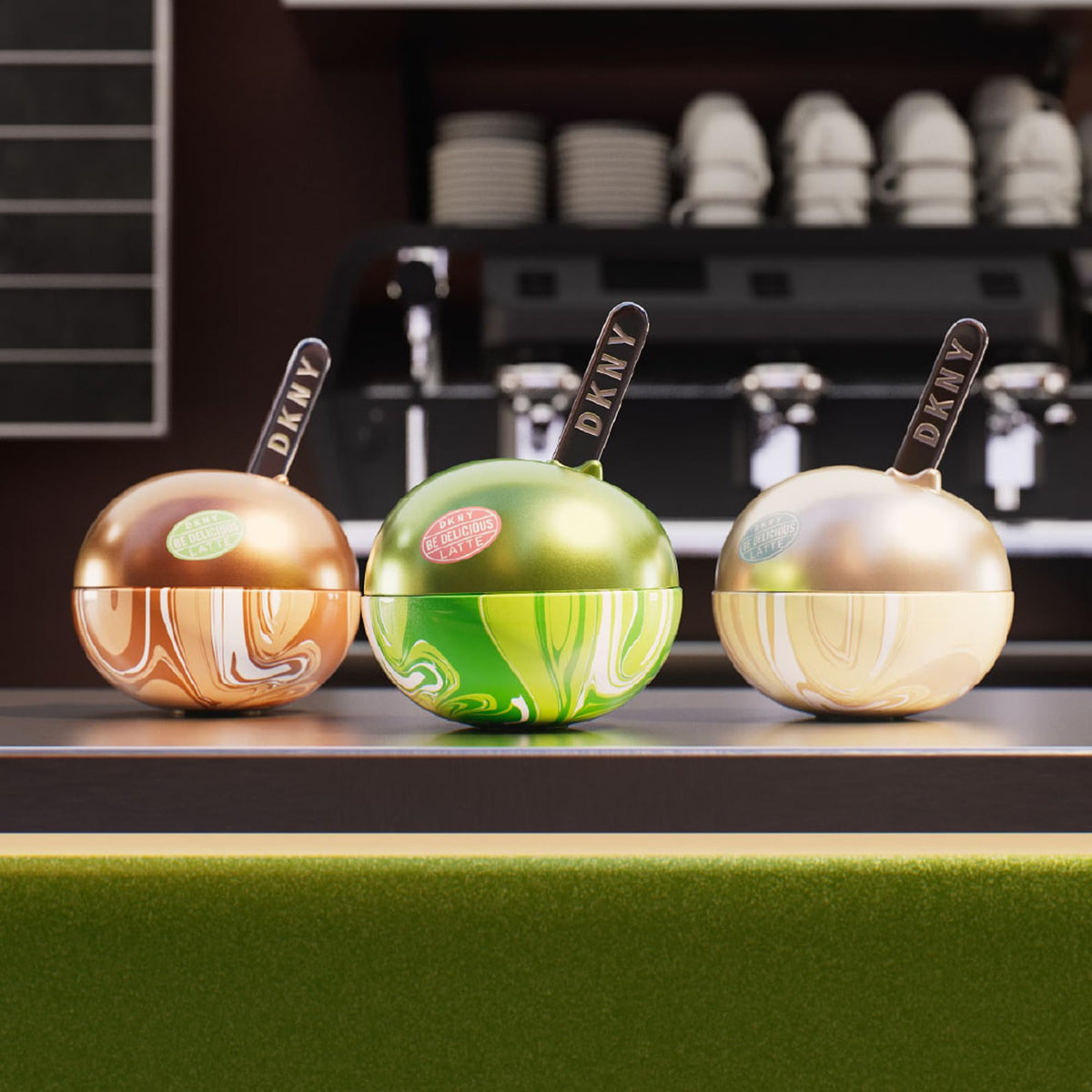 DKNY Be Delicious Latte Matcha sandalwood base adds warmth.