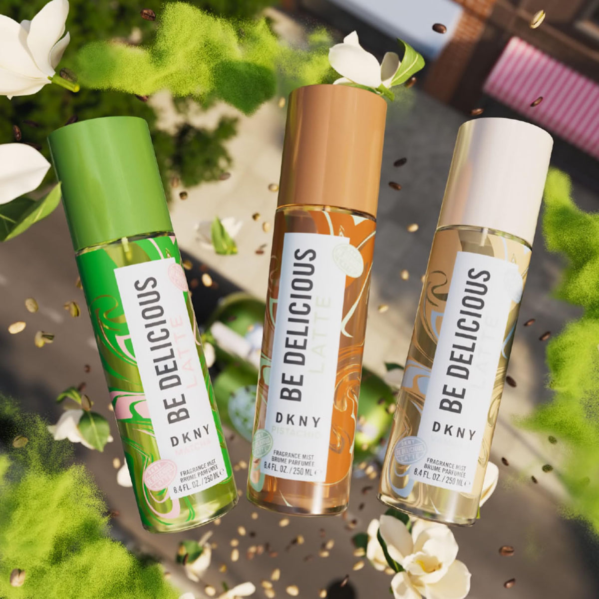 DKNY Be Delicious Latte Pistachio packaging offers gifting ready appeal