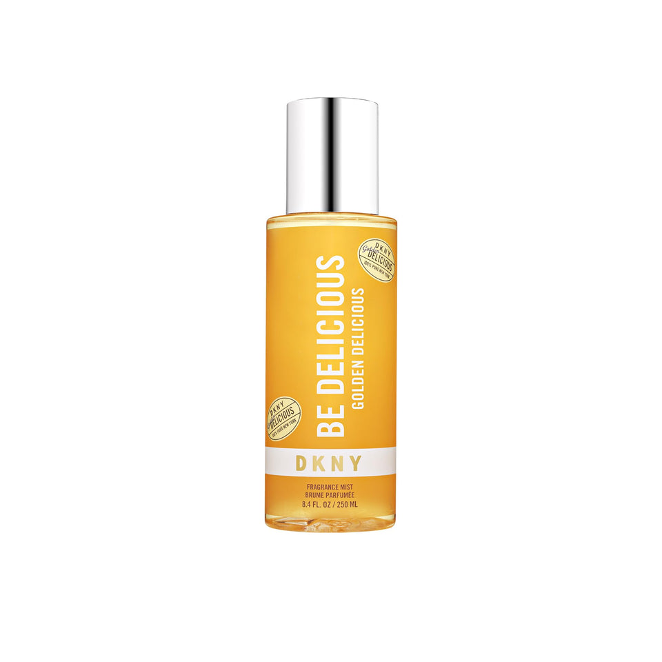 DKNY Golden Delicious Fragrance Mist applied to pulse points for daytime freshness